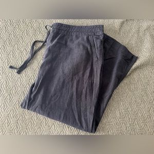 Navy linen pants